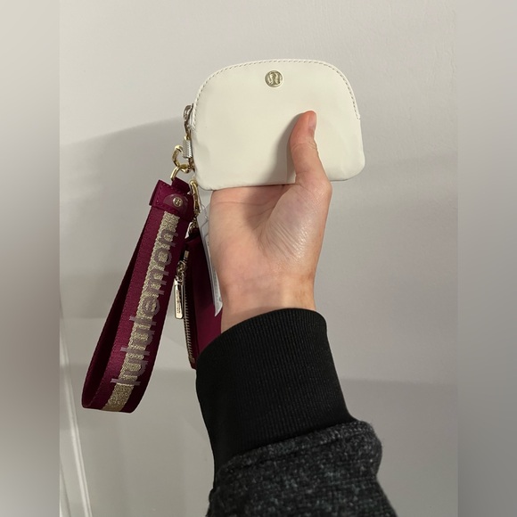 Lululemon Dual Pouch Wristlet & Never Lost Keychain Personalized Set 💌🎀 - Picture 4 of 9